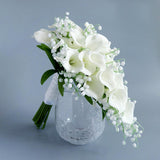 Maxbell Romantic Wedding Bride Bouquet Calla Bouquet for Ceremony Valentine'S Day