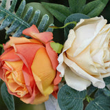 Maxbell Chair Back Flower Romantic Bench Floral simple wedding Banquet Champagne