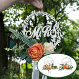 Maxbell Chair Back Flower Romantic Bench Floral simple wedding Banquet Champagne