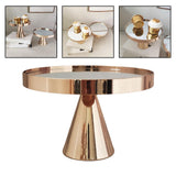 Maxbell Metal Cake Stand 20cm European Style Round Cupcake Holder for Birthday Party Short