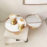 Maxbell Metal Cake Stand 20cm European Style Round Cupcake Holder for Birthday Party Short