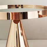 Maxbell Metal Cake Stand 20cm European Style Round Cupcake Holder for Birthday Party Short