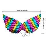 Maxbell Lovely Fairy Wing Butterfly Wing Prop for Carnival Costume Colorful