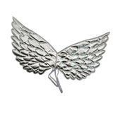 Maxbell Lovely Fairy Wing Butterfly Wing Prop for Carnival Costume Silver