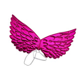 Maxbell Lovely Fairy Wing Butterfly Wing Prop for Carnival Costume Rose Red