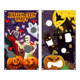Maxbell Halloween Throwing Game Banner Kit Family Gathering Accessories Washable A