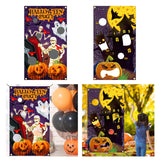 Maxbell Halloween Throwing Game Banner Kit Family Gathering Accessories Washable A