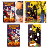 Maxbell Halloween Throwing Game Banner Kit Family Gathering Accessories Washable A