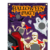 Maxbell Halloween Throwing Game Banner Kit Family Gathering Accessories Washable B