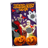 Maxbell Halloween Throwing Game Banner Kit Family Gathering Accessories Washable B