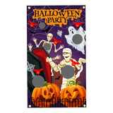 Maxbell Halloween Throwing Game Banner Kit Family Gathering Accessories Washable B