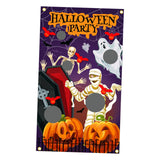 Maxbell Halloween Throwing Game Banner Kit Family Gathering Accessories Washable B