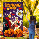 Maxbell Halloween Throwing Game Banner Kit Family Gathering Accessories Washable B