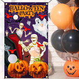 Maxbell Halloween Throwing Game Banner Kit Family Gathering Accessories Washable B