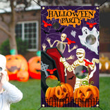 Maxbell Halloween Throwing Game Banner Kit Family Gathering Accessories Washable B