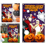 Maxbell Halloween Throwing Game Banner Kit Family Gathering Accessories Washable B