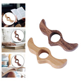 Maxbell Book Reading Holder Literary Book Mark for Readers Fast Reading Bookworm  Walnut