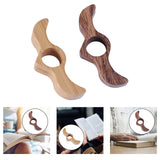 Maxbell Book Reading Holder Literary Book Mark for Readers Fast Reading Bookworm  Walnut