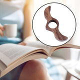 Maxbell Book Reading Holder Literary Book Mark for Readers Fast Reading Bookworm  Walnut