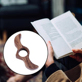 Maxbell Book Reading Holder Literary Book Mark for Readers Fast Reading Bookworm  Walnut