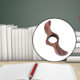 Maxbell Book Reading Holder Literary Book Mark for Readers Fast Reading Bookworm  Walnut