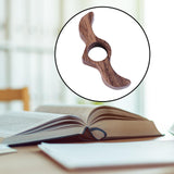 Maxbell Book Reading Holder Literary Book Mark for Readers Fast Reading Bookworm  Walnut