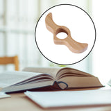 Maxbell Book Reading Holder Literary Book Mark for Readers Fast Reading Bookworm Beech