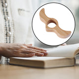 Maxbell Book Reading Holder Literary Book Mark for Readers Fast Reading Bookworm Beech