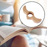 Maxbell Book Reading Holder Literary Book Mark for Readers Fast Reading Bookworm Beech