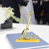 Maxbell Wedding Pen Love Stand Base Holder Elegant for Wedding Parties Events
