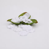 Maxbell 100 Pieces Artificial Flower Petals Wrinkle Resistant White for Curtains 2.5cm diameter