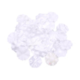 Maxbell 100 Pieces Artificial Flower Petals Wrinkle Resistant White for Curtains 2.5cm diameter