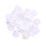 Maxbell 100 Pieces Artificial Flower Petals Wrinkle Resistant White for Curtains 2.5cm diameter