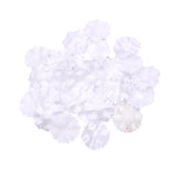 Maxbell 100 Pieces Artificial Flower Petals Wrinkle Resistant White for Curtains 2.5cm diameter