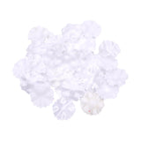 Maxbell 100 Pieces Artificial Flower Petals Wrinkle Resistant White for Curtains 2.5cm diameter