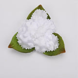 Maxbell 100 Pieces Artificial Flower Petals Wrinkle Resistant White for Curtains 2.5cm diameter