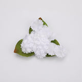 Maxbell 100 Pieces Artificial Flower Petals Wrinkle Resistant White for Curtains 2.5cm diameter