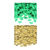 Maxbell Tropical Leaf Confetti Green Shiny for Wedding Table Baby Shower green