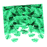 Maxbell Tropical Leaf Confetti Green Shiny for Wedding Table Baby Shower green