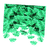 Maxbell Tropical Leaf Confetti Green Shiny for Wedding Table Baby Shower green