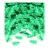 Maxbell Tropical Leaf Confetti Green Shiny for Wedding Table Baby Shower green