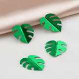 Maxbell Tropical Leaf Confetti Green Shiny for Wedding Table Baby Shower green