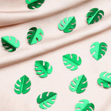 Maxbell Tropical Leaf Confetti Green Shiny for Wedding Table Baby Shower green