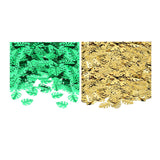 Maxbell Tropical Leaf Confetti Green Shiny for Wedding Table Baby Shower green