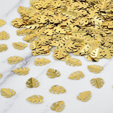 Maxbell Tropical Leaf Confetti Green Shiny for Wedding Table Baby Shower gold
