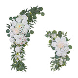 Maxbell Wedding Arch Flowers Artificial Flowers Swag for front door Party White