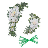 Maxbell Wedding Arch Flowers Artificial Flowers Swag for front door Party White