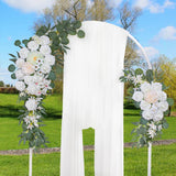 Maxbell Wedding Arch Flowers Artificial Flowers Swag for front door Party White