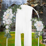 Maxbell Wedding Arch Flowers Artificial Flowers Swag for front door Party White