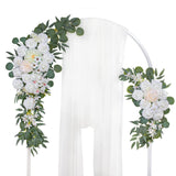 Maxbell Wedding Arch Flowers Artificial Flowers Swag for front door Party White
